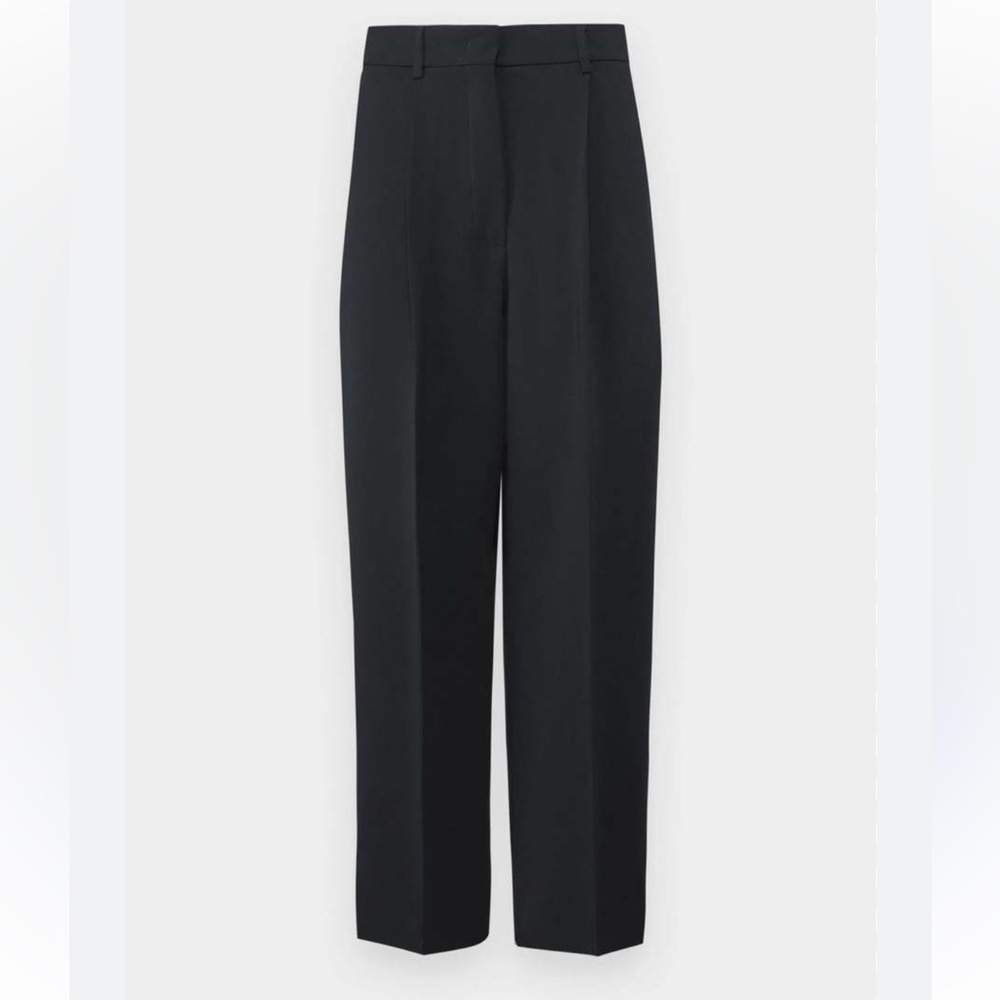 Weekend Max Mara black wool-blended tailored trousers